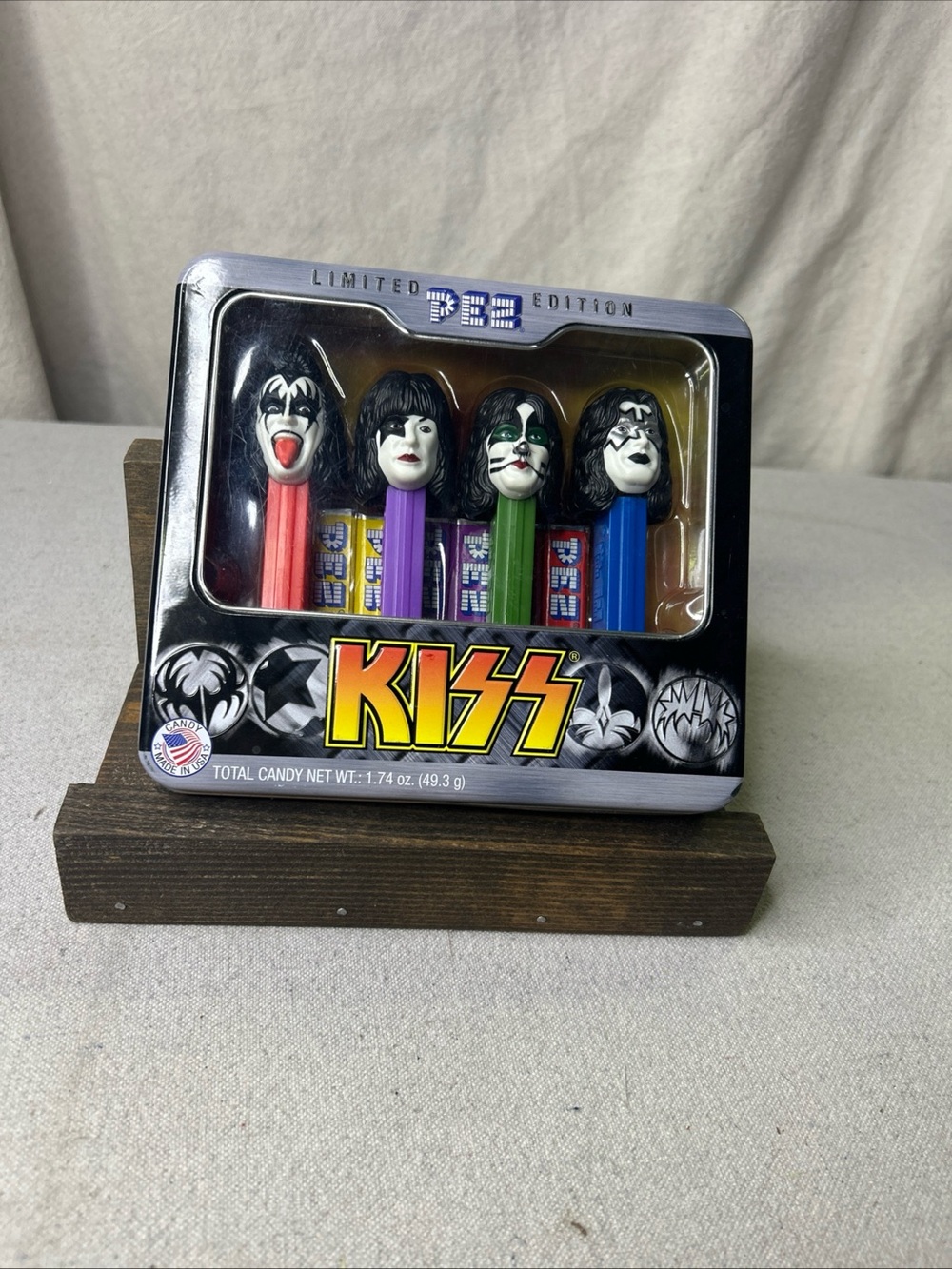 KISS PEZ Dispenser Set - Red, Purple, Green, Blue